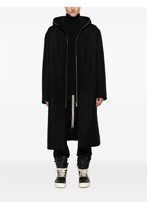 Black hooded raincoat Rick Owens - men RICK OWENS | RU02E1979WSF09